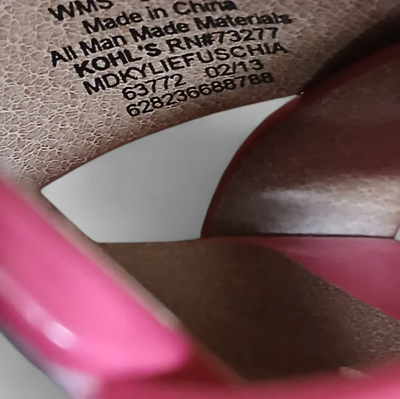 MUDD Women's Size 8 Vibrant Pink Wedge Sandals - Picture 5 of 7